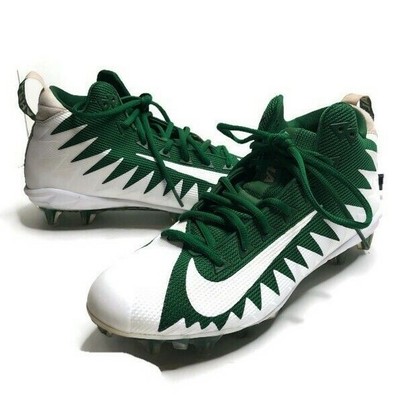 green and white nike football cleats