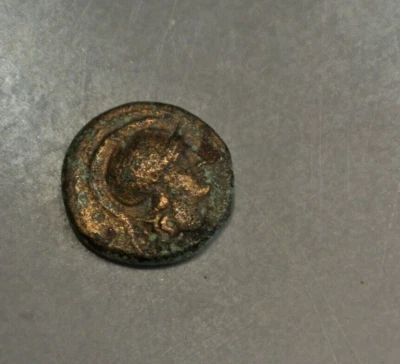 bronze GREC joli portrait ATHENA découvrir poids 2 gr 45 petit prix - Photo 1/2