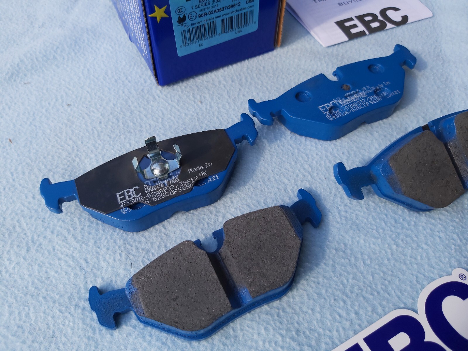 EBC BLUESTUFF BRAKE PADS FOR BMW E30, E32, E34, Z3 M, E36 M3 REAR
