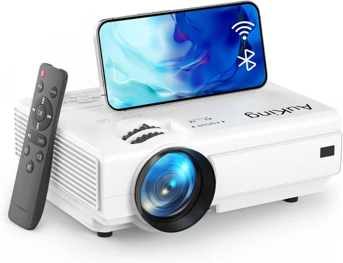 Projector with Wifi and Bluetooth, 2024 Upgraded Mini Projector, Full HD 1080P H