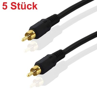 15m High Quality Coaxial Koaxial digital analog Audio Kabel RCA Cinch auf Chinch