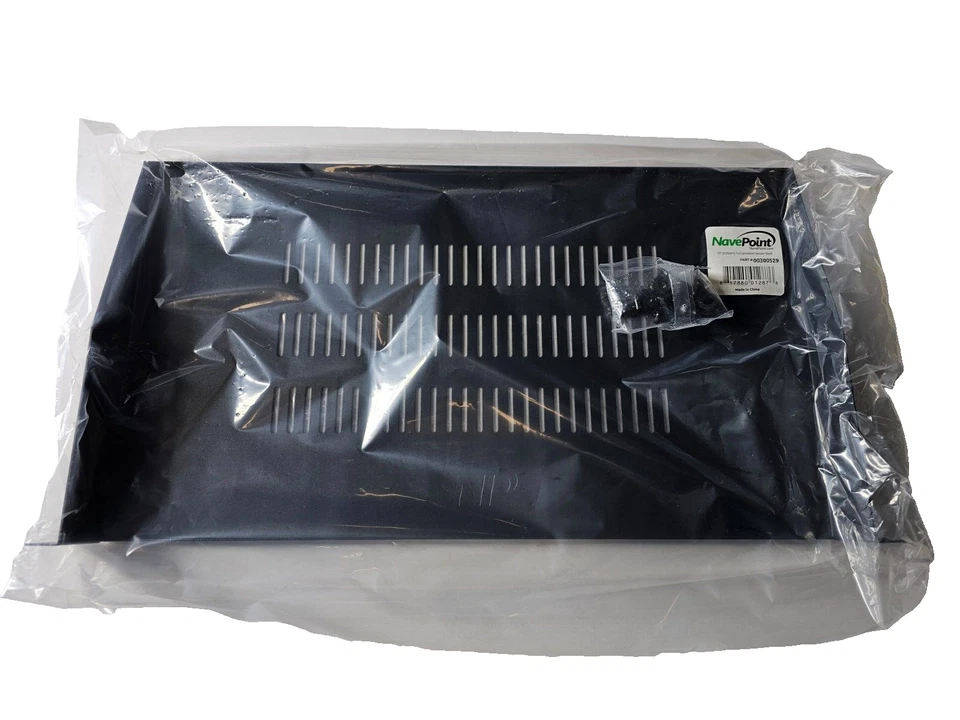 New Cantilever Server Shelf, Vented, 19", 1U, 10" Depth (250mm), 44lb, Black - Image 3 of 4