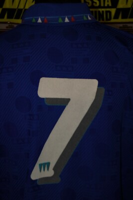 5/5 Italy Italia adults XL 1992 #7 Donadoni football shirt jersey