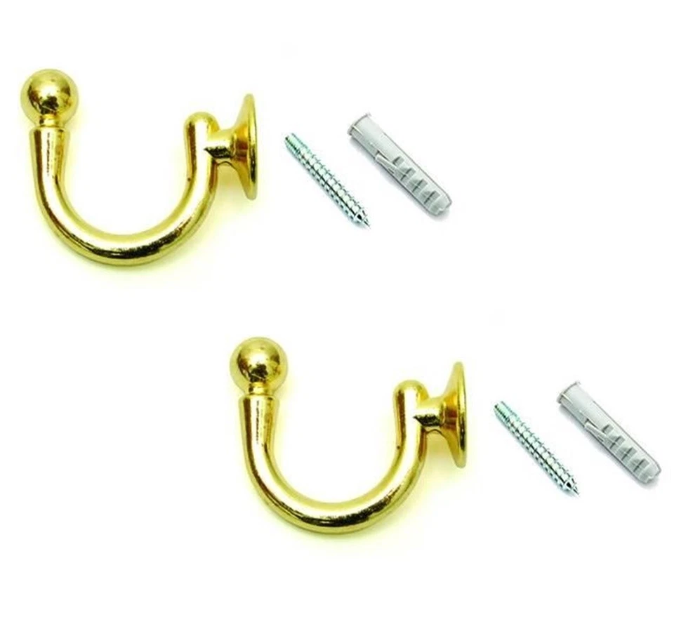 GANCI RACCOGLITENDA SUPER ORO --mm.48 - con viti e tasselli - PZ 2 - CA 500 - Immagine 3 di 4