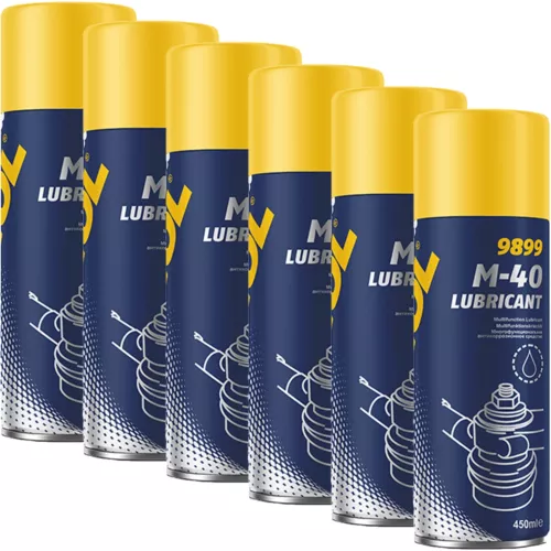 6x 450 ml MANNOL M40 ROSTLÖSER MULTIFUNKTIONSÖL UNIVERSAL KRIECHÖL ROSTENTFERNER