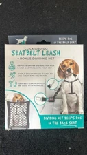 Pounce + Fetch Seatbelt Leash with Bonus Dividing Net, Dog and Cat