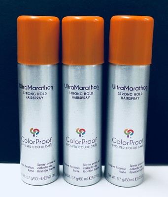 Ultra Marathon Strong Hold Hairspray by ColorProof - 3 pc (2.0 fl oz each)
