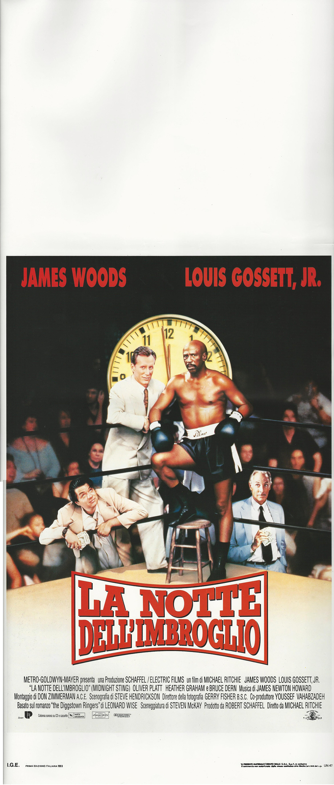 Locandina originale film La notte dell'imbroglio (1992) - Regia di Michael Ritchie