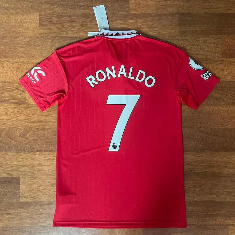 MANCHESTER UNITED ADIDAS 2022/2023 FOOTBALL JERSEY #7 RONALDO SIZE