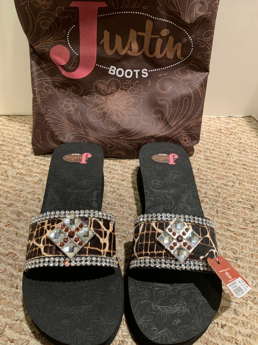 Justin boots cheap sandals