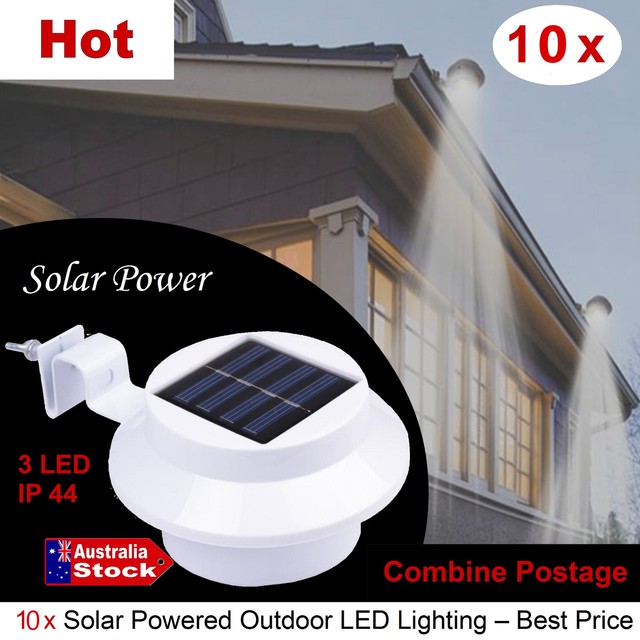 10 X Solar Powered Led Downlight Light Sensor Exterior Features 10 X Solar Powered Led Downlight Light Sensor Exterior Features Lighting Gutter