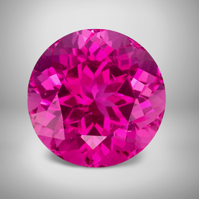 Rubellite Tourmaline Round Cut Gemstone 3.51 Cts - 10 mm Lustrous Loose Gem