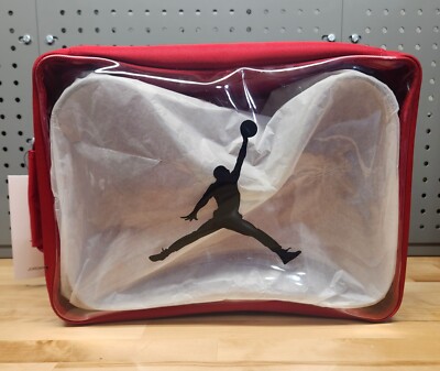 Jordan Jumpman Travel Shoe Bag Gym Red Clear - Size Large (9A0776