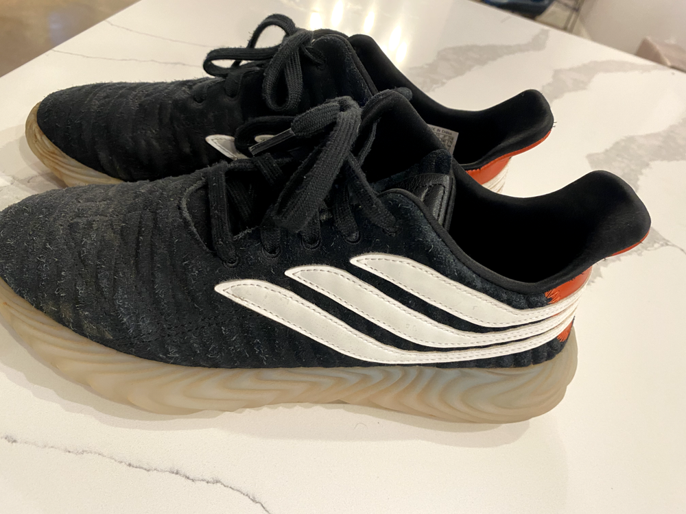 Adidas Originals Men's Sobakov Predator Black White Gum Sole Sneakers, Sz. 10