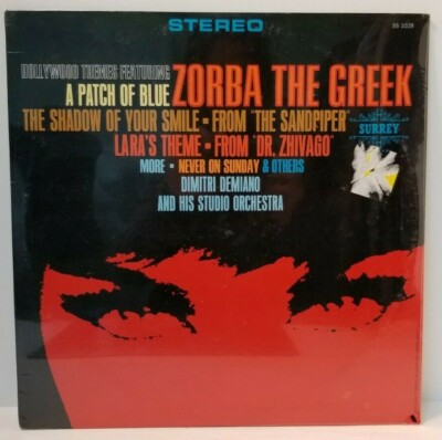 Sealed LP ZORBA THE GREEK/SANDPIPER/DR ZHIVAGO dimitri demiano Soundtrack *A6