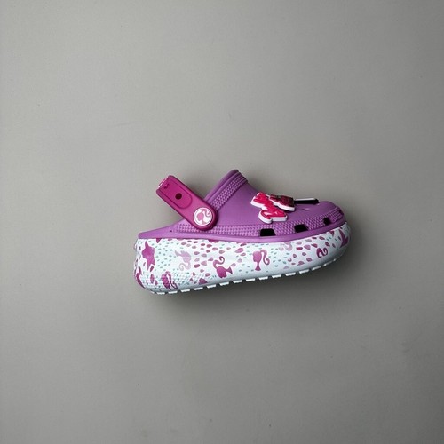 ¡¡¡Últimos pares!!! Zueco de plataforma Crocs Barbie Cutie Crush rosa niñas J1 J4 (Reino Unido 1 Reino Unido 4) - Imagen 11 de 19