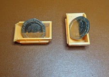 6 Yard Skip - OO Gauge - pack of 2 - Railway scenery UK - Orange / Yellow Beena