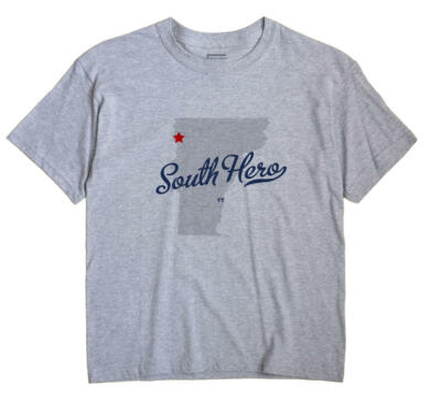South Hero Vermont VT T-Shirt MAP