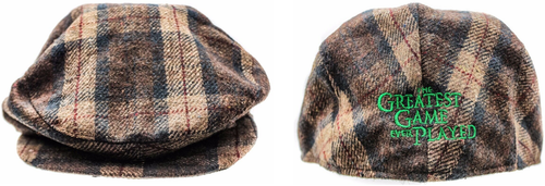 Brown Plaid Newsboy Hat Flat Cap Sm | eBay