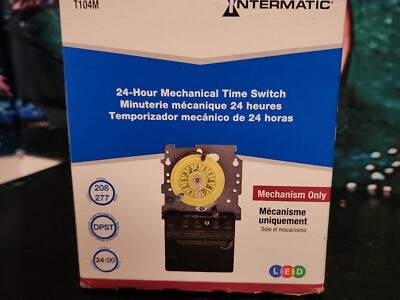 Intermatic T101M 24-Hour Mechanical Timer SPST Mechanism 120V
