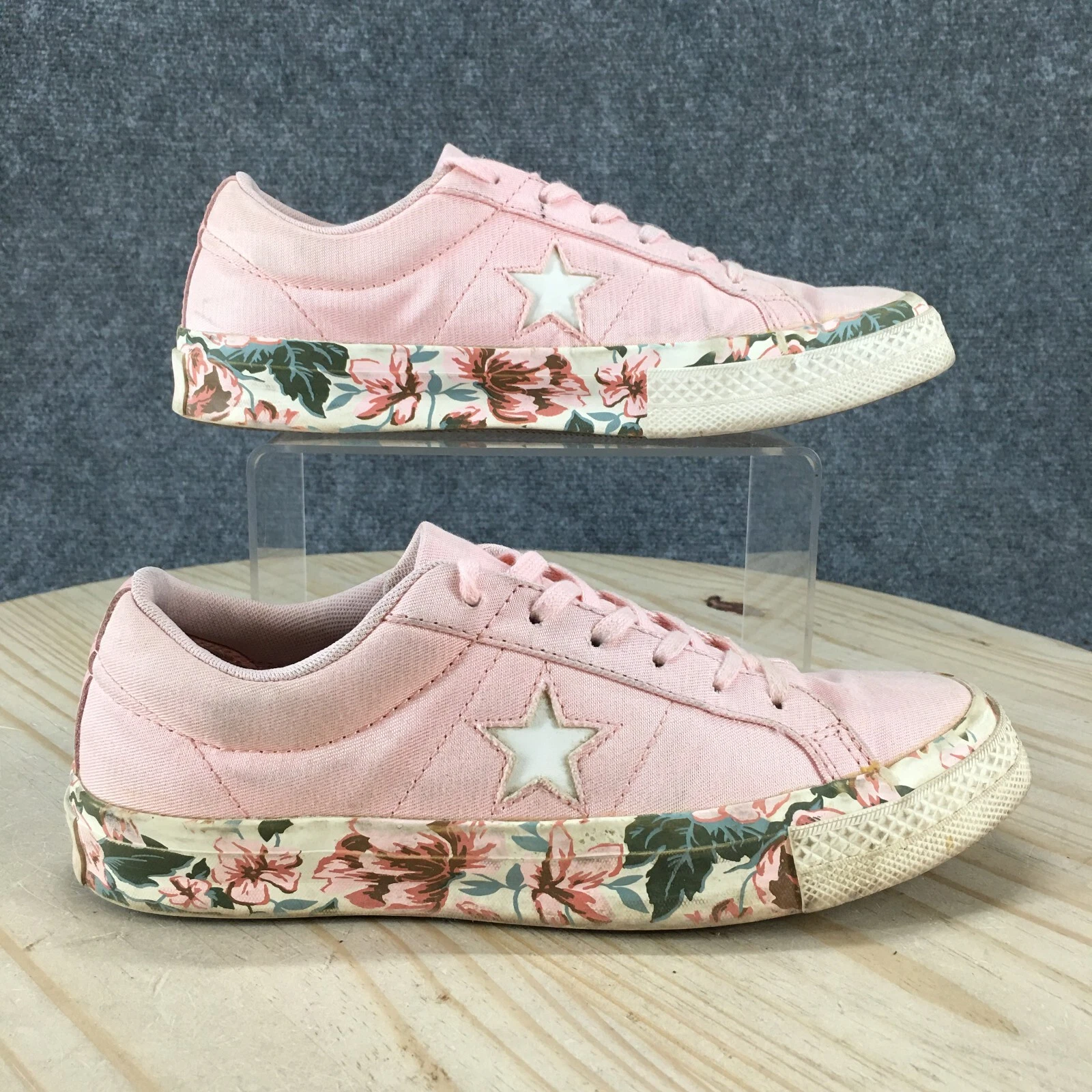 Scarpe Converse ragazzo 6 ragazza una stella floreale sneakers basse 262822C rosa stringate