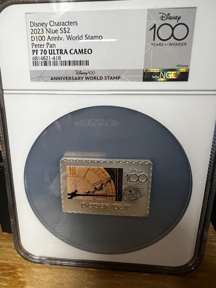2023 Niue Disney 100th Anniversary Stamp PETER PAN Coin 1 oz