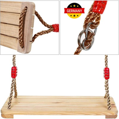 150 kg Holz Schaukelsitz Schaukelbrett Kinderschaukel Erwachsene mit Höhe DHL