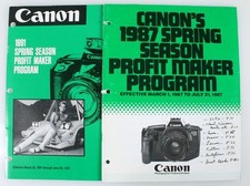 CANON DEALERS PRICE LIST NEW FI, A SERIES, LENSES AND FLASHES, 1987 AND 1991