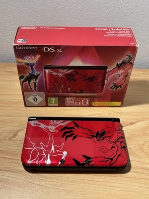 Nintendo 3DS XL Xerneas & Yveltal Edition Rot - Pokemon XY + Pokemon Y Mit OVP - Bild 1 von 4