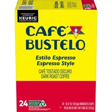 Cafe Bustelo Espresso Dark Roast Coffee Pods - Keurig K-Cup Pods