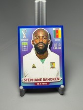 2022 Fifa World Cup Panini Sticker Blue Parallel STEPHANE BAHOKEN Cameroon CMR17