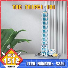 1512pcs Chinese City Architecture Series Taipei Financial Center 101 Building