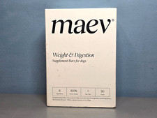 Maev Weight  Digestion Supplement Bars for Dogs, 8 Ingredients, 30 Count