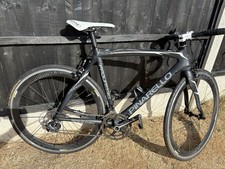 Pinarello FP Quattro 56cm Carbon Road Bike 700C Rim Brake Drop Bar Black/White