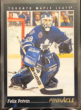 1993-94 Pinnacle Felix Potvin #190 Toronto Maple Leafs
