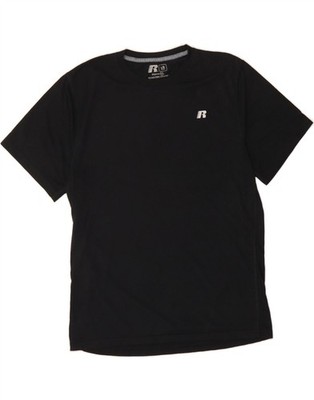 RUSSELL ATHLETIC Herren Dri-Power T-Shirt Oberteil UK 42/44 Large schwarz BN25