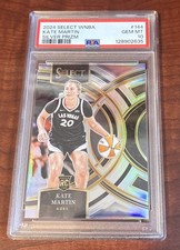 2024 SELECT WNBA 144 KATE MARTIN SILVER PRIZM RC PSA 10 GOLDEN STATE VALKYRIES