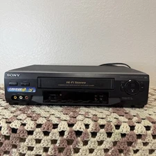 Sony SLV-N51 VCR 4-Head Hi-Fi Stereo VHS Player Recorder Tested - No Remote