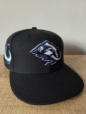 Utah Mammoth Tusk Patch NHL New Era 59fifty Fitted Black Cap Size 7 1/2