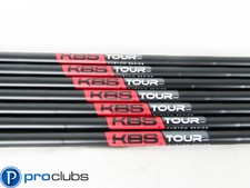 NEW KBS TOUR CUSTOM "MATTE BLACK" 130 X-FLEX STEEL IRON SHAFTS 4-PW .355 510636
