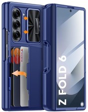 for Galaxy Z Fold 6 Case Wallet,Rfid Cards Holder S Pen Holder Privacy Screen