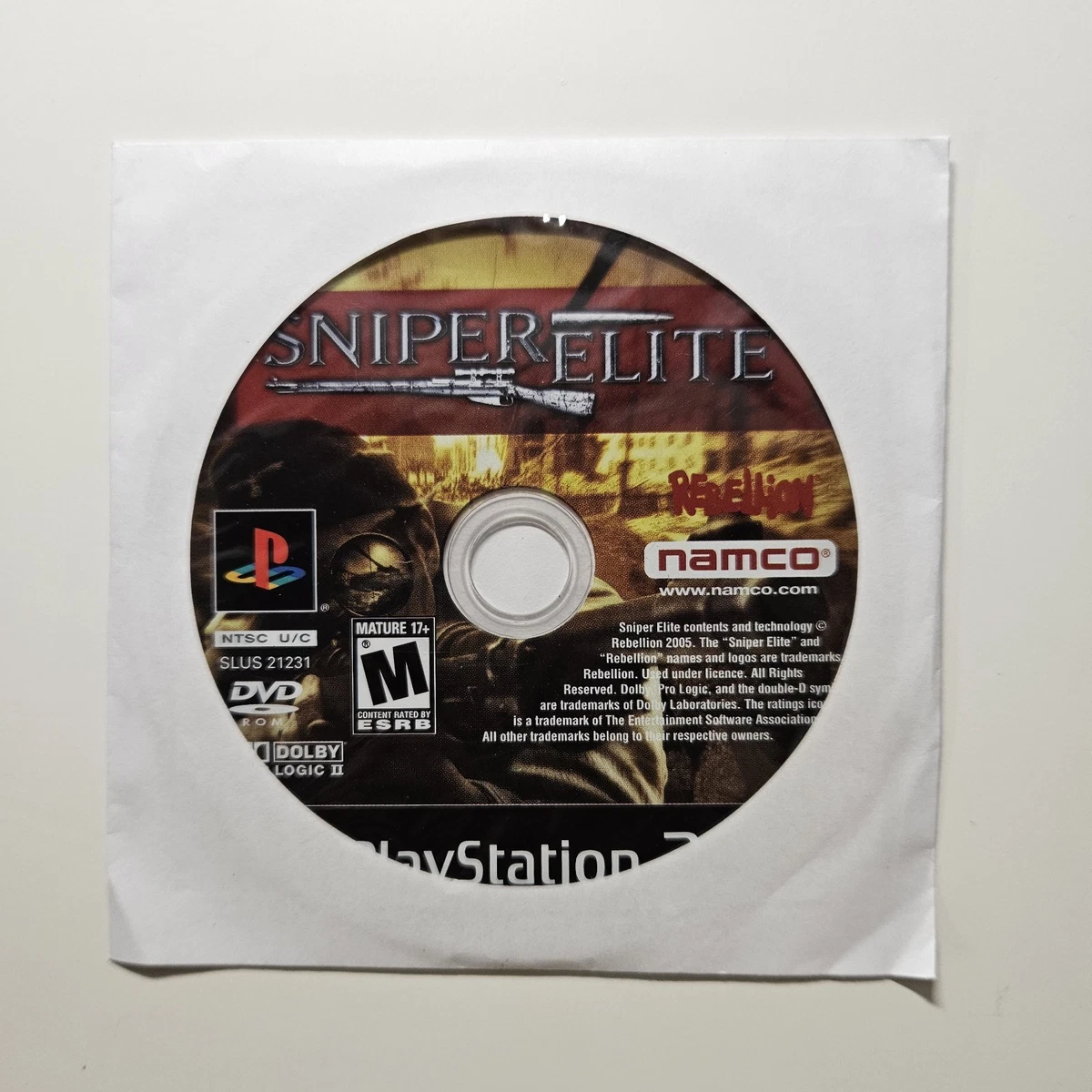 Sniper Elite Sur Sony PlayStation 2, Jeu Complet, état Correct, Testé