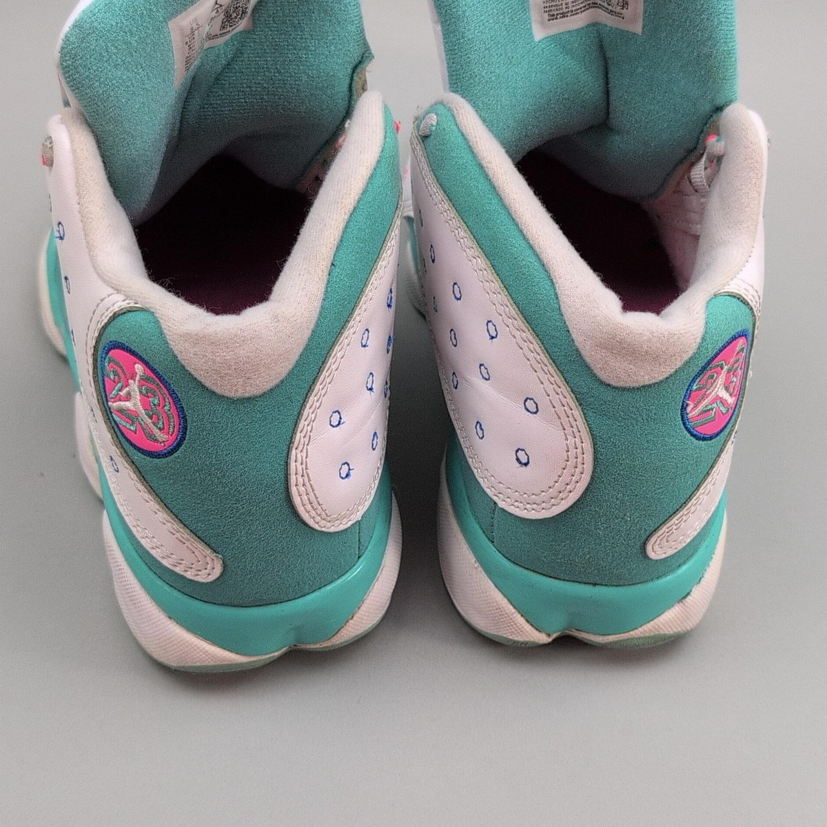 Jordan 13 Retro Shoes Size 8.5 GS Aurora Green Sneakers 439358-100