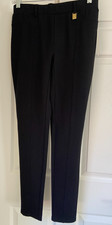 Michael Kors Basics Womens Pull-on Black Leggings Size SM Gold MSRP 89.50 NWT