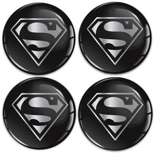 Silicone sticker 3D for hub cap wheel cover black silver A 89 X