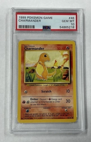 New Listing1999 POKEMON GAME #46 CHARMANDER PSA 10