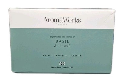 Aromaworks Light Basil & Lime 3 Docht Kerze 390g ideal für jeden Raum