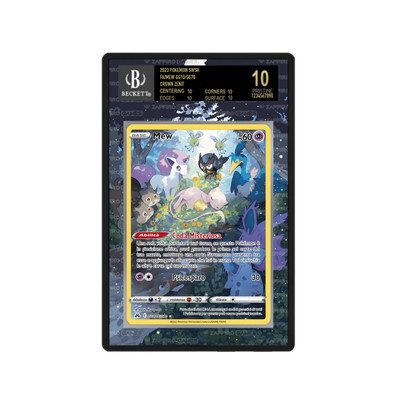 Sapphire Games Collection - Case Black Graduated Paper BGS Mew Alt. Zenit Shelves