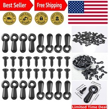 Durable Iron Picture Frame Fasteners - 100 Turn Buttons  Screws for Crafts
