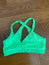 Tiger Friday Sophia Bra in Fiji Neon Green Girls Size M, XL NWOT